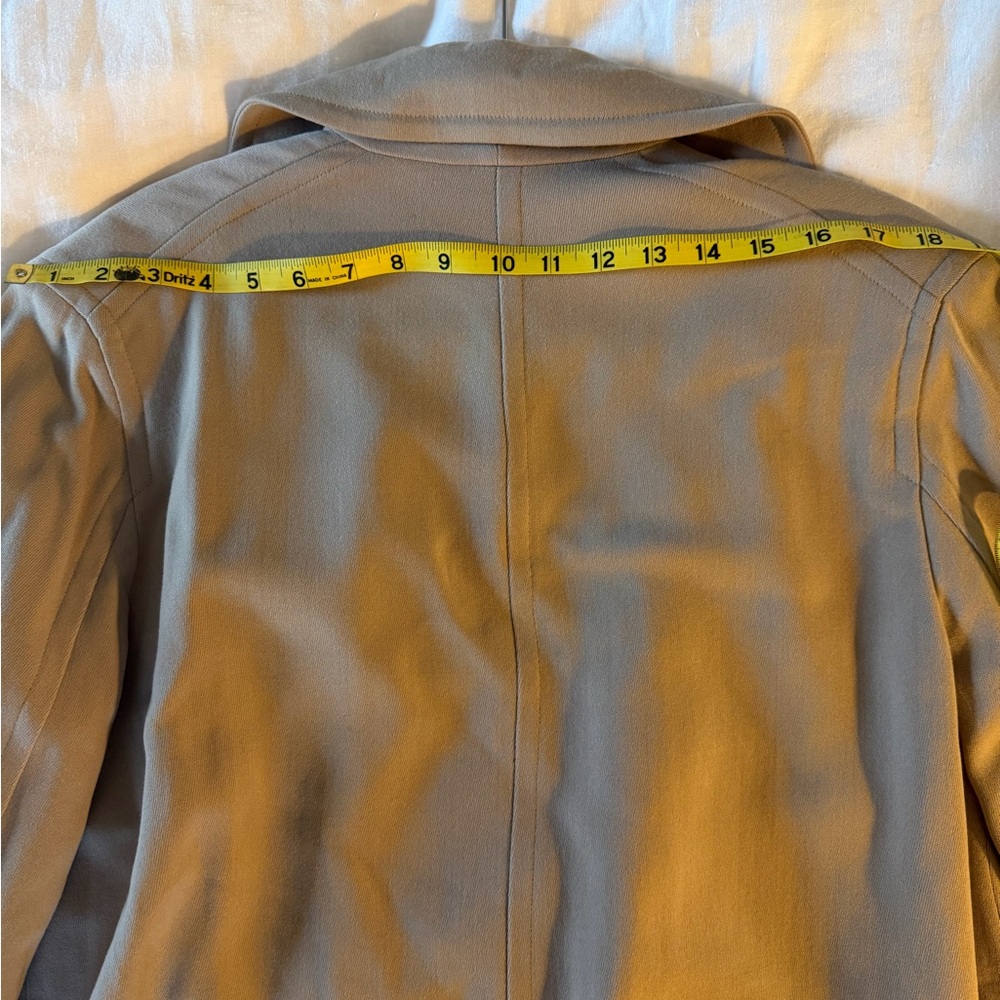 Calvin Klein Collection Vintage Fall 1994 Tan Double Breasted Coat - Picture 11 of 16